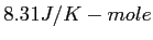 $8.31J/K-mole$