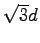 $\sqrt{3} d$