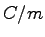 $C/m$