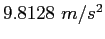 $9.8128~m/s^2$