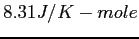 $8.31J/K-mole$