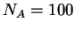 $N_A = 100$