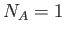$N_A=1$