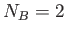 $N_B = 2$