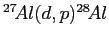 $^{27}\! Al(d,p)^{28}\! Al$