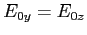 $E_{0y} = E_{0z}$