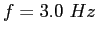 $f=3.0~Hz$