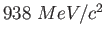 $938~MeV/c^2$