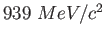 $939~MeV/c^2$