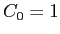 $C_0=1$