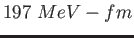 $ 197~MeV-fm $
