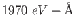 $ 1970~eV-{\rm\AA}$