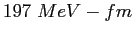 $197&nbsp;MeV-fm $