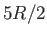 $5R/2$