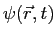 $\psi(\vec r,t)$
