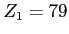 $Z_1=79$