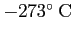 $\rm -273^\circ~C$