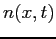 $ n(x,t)$