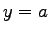 $y=a$