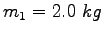 $m_1 = 2.0~kg$