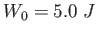 $W_0 = 5.0~J$