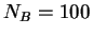 $N_B=100$