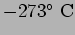 $\rm -273^\circ~C$
