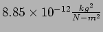 $8.85\times 10^{-12} {kg^2\over N-m^2}$