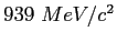 $939~MeV/c^2$