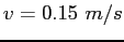 $v=0.15~m/s$