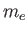 $m_e$