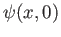 $\displaystyle \psi (x,0)$