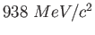 $938~MeV/c^2$