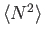 $\langle N^2\rangle$