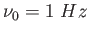 $\nu_0= 1~Hz$