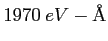 $1970~eV-{\rm\AA}$