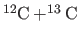 $\rm ^{12}C+^{13}C$