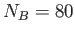 $N_B=80$
