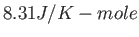 $8.31J/K-mole$