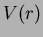 $V(r)$