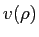 $v(\rho)$