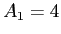 $A_1 = 4$