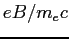$eB/m_e c$