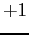 $+1$