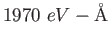 $1970~eV-{\rm\AA}$