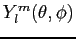 $Y_l^m(\theta,\phi)$