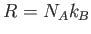 $R = N_A k_B$