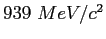 $939 MeV/c^2$