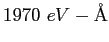 $1970&nbsp;eV-{\rm\AA}$