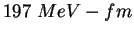 $197 MeV-fm $